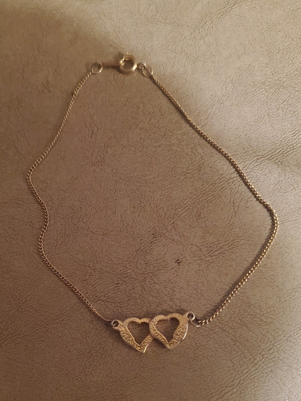 Gold Double Heart Chain Necklace - Women's Jewelry